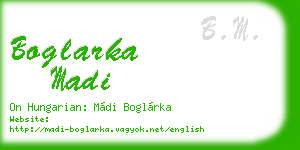 boglarka madi business card