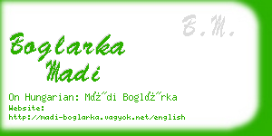 boglarka madi business card